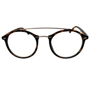 9345 | Tortoise Clear Lens Circle Glasses